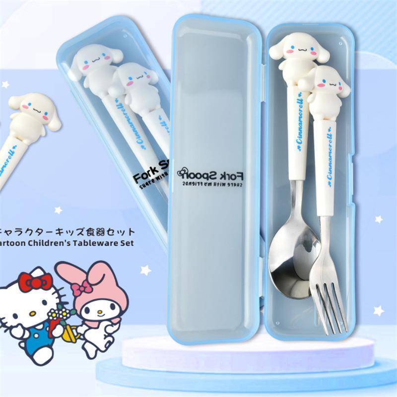 Sanrio Kuromi Stainless Steel Kids Cutlery Set