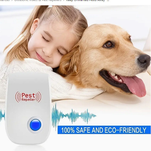 6 pcs Ultrasonic Pest Repeller - Electronic Mice, Bug, Rat Repellent
