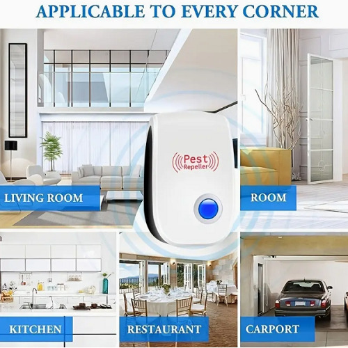 6 pcs Ultrasonic Pest Repeller - Electronic Mice, Bug, Rat Repellent