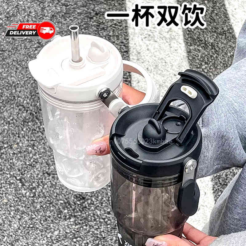 Sanrio Hello Kitty 900ML Large Capacity Portable Plastic Water Cup